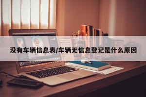 没有车辆信息表/车辆无信息登记是什么原因